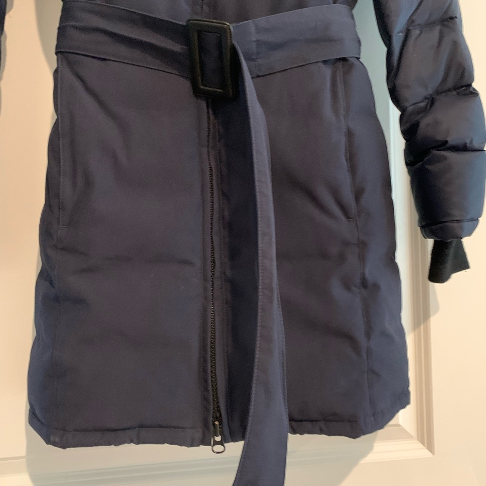 Canada goose Rowan belted parka size xs navy - Picture 4 of 13